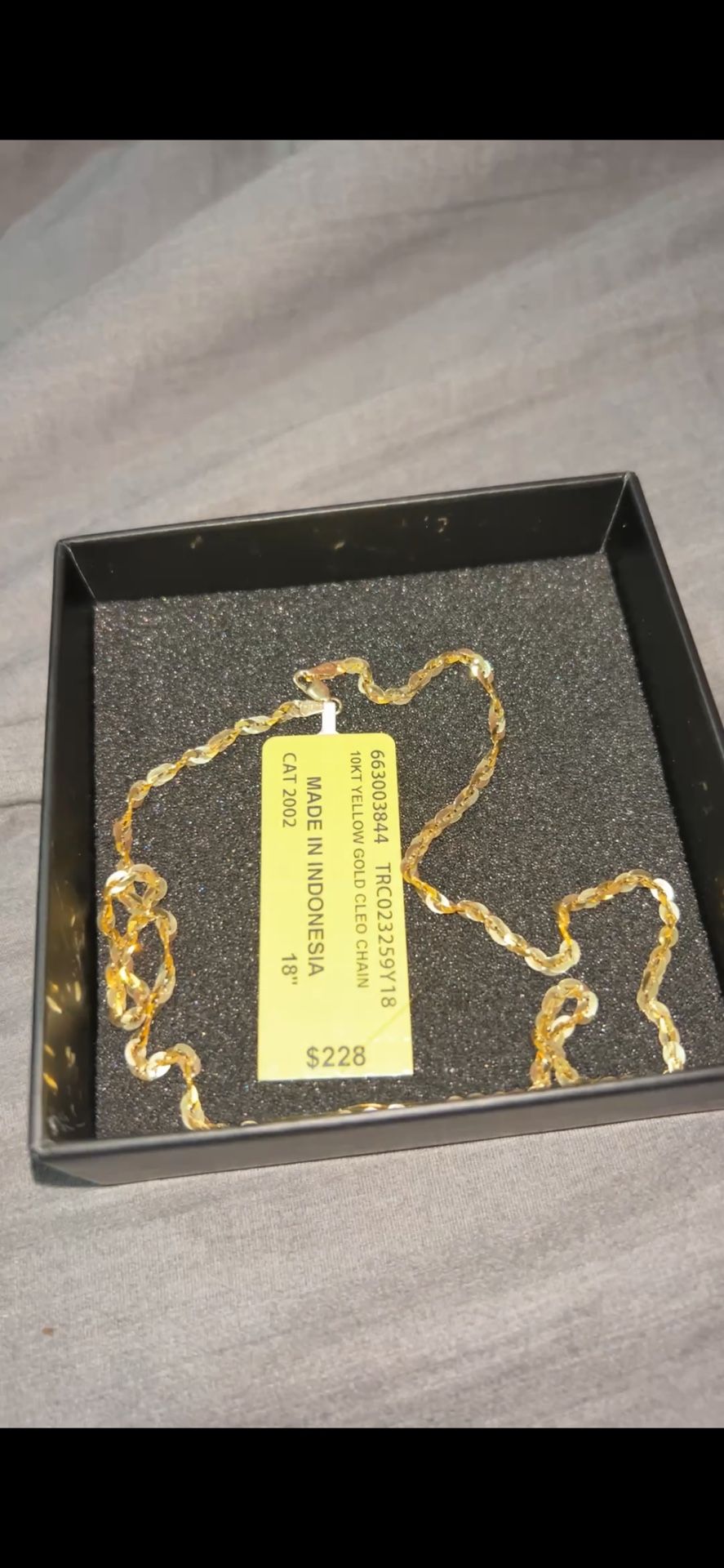 10kt Yellow Gold Cleo Chain ⛓️ 18””