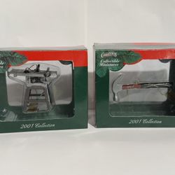 Sears Craftsman Miniatures Christmas Ornament Circular Saw And Hammer NEW IN BOX