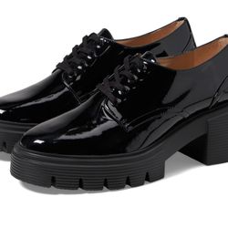 Stuart Weitzman Womens Soho Derby Black, 9 Medium