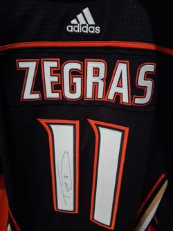 Ducks Zegras signed Jersey