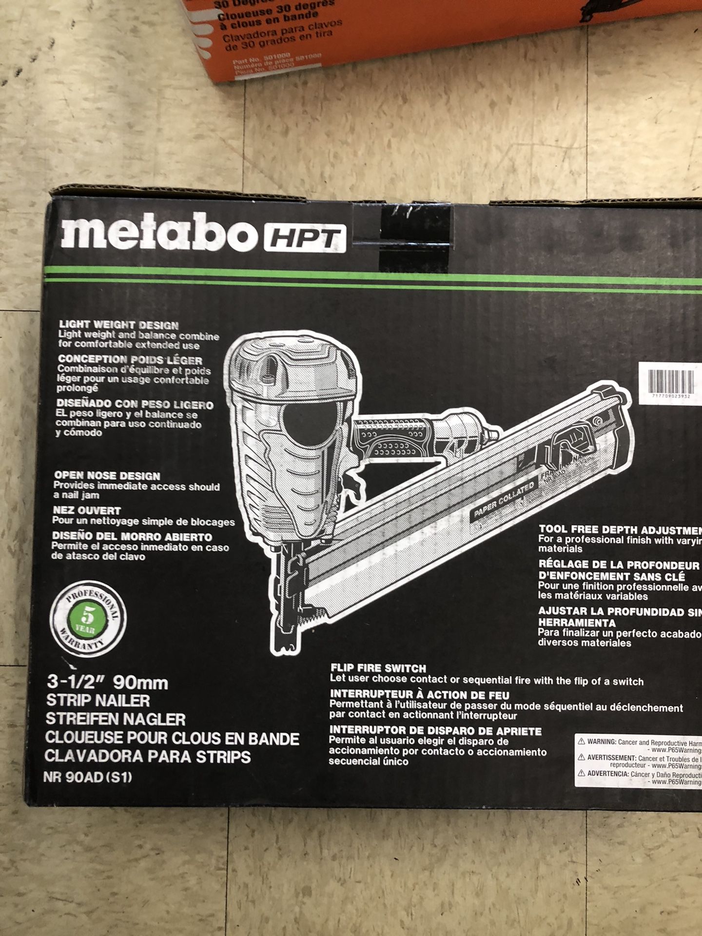 Metabo HPT 3-1/2” Strip Nailer