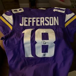 Justin Jefferson Nike Vapor On Field Jersey Authentic Signed 