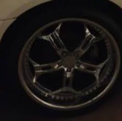 22inch chrome rims and new all weather tires