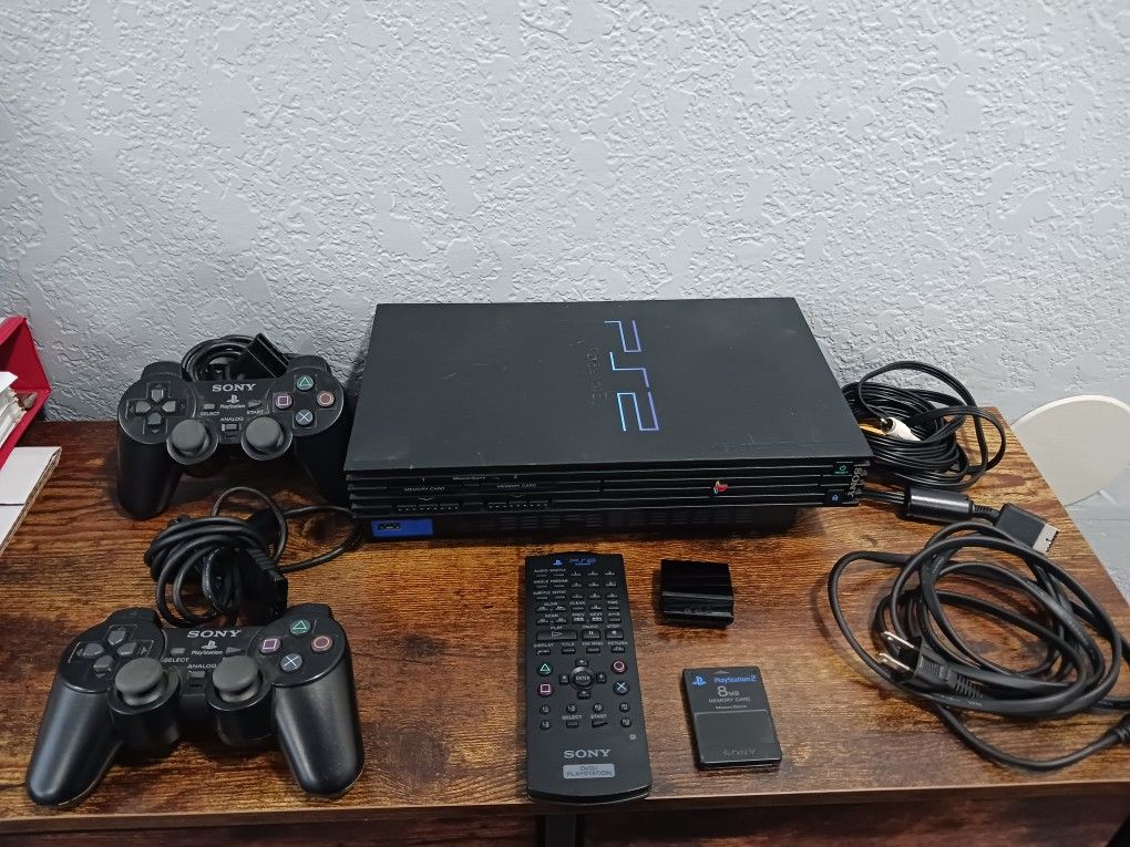 Ps2 Large Sony PlayStation 2 SCPH-39001- PS2 Fat Console Bundle Memory Tested All ...