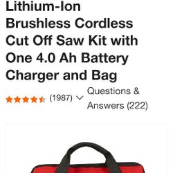 Milwaukee M12 FUEL 3in. Compact Cutoff Tool Kit, 1 Battery, 12 Volt