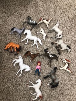 Plastic horses