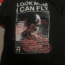 Unisex Travis Scott Look Mom I Can Fly Tee Size Large A Couple Of Holes