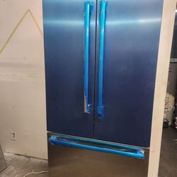 Benchmark built in 36-inch Refrigerator with stainless steel panels