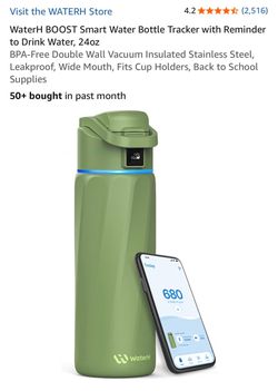 WaterH BOOST Smart Water Bottle 24oz (Brand new)
