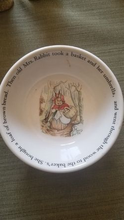 Wedgewood & Barlaston- Beatrix Potter Designs Petter Rabbit fine bone china