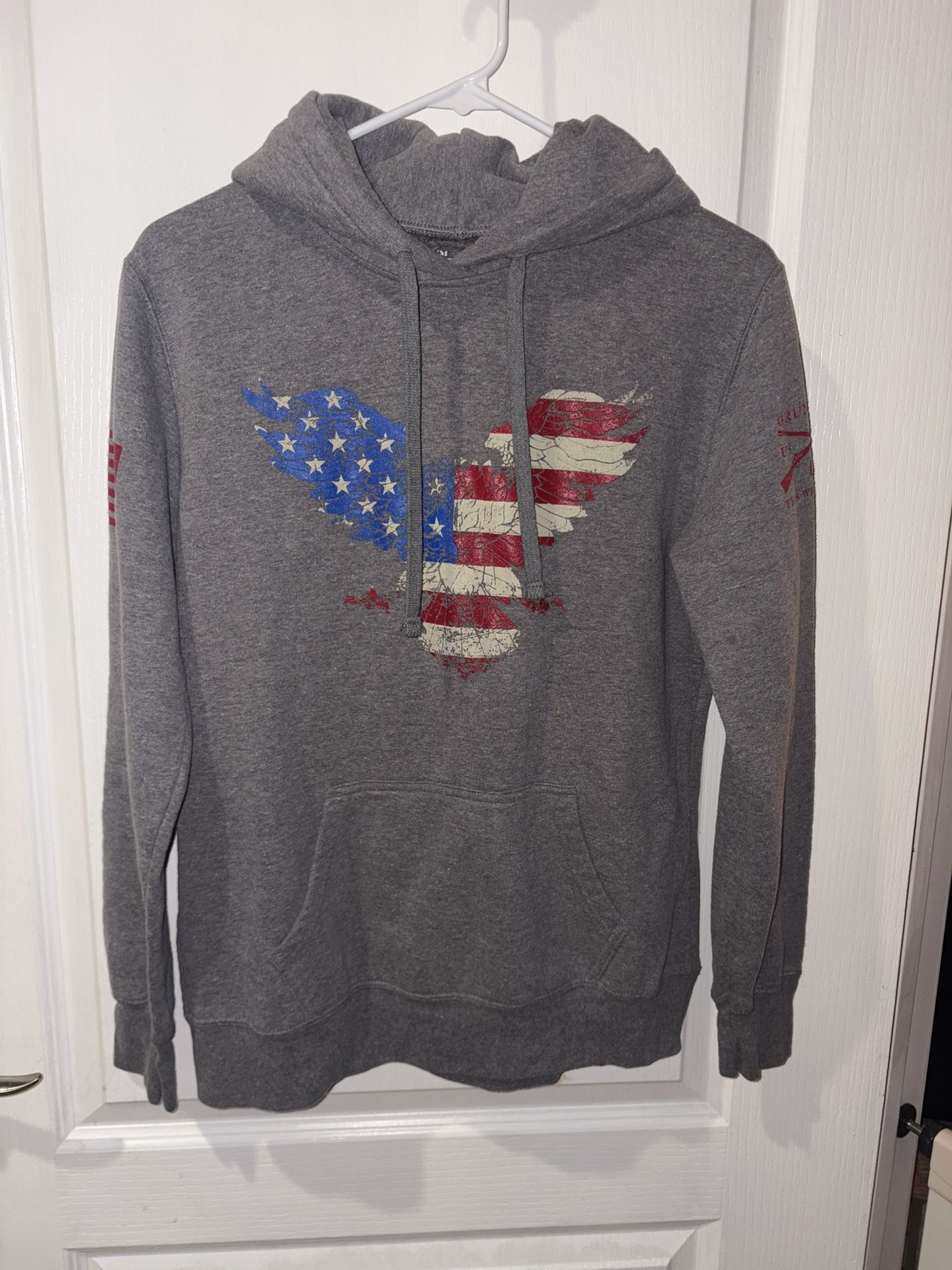 Grunt Style Freagle pullover hoodie in heather gray- Medium