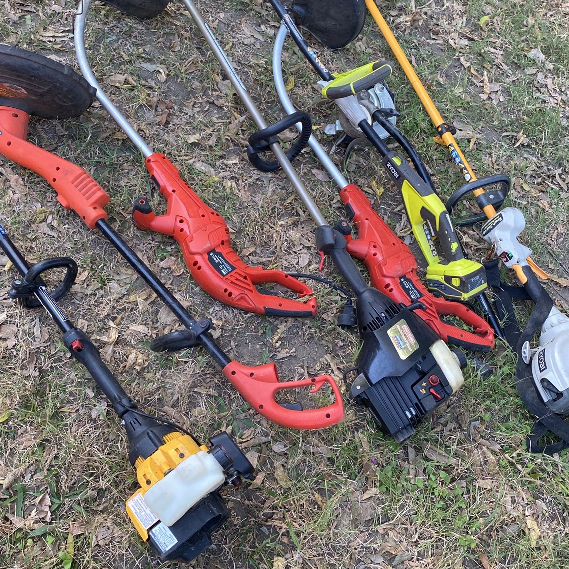 Weed & Grass Cutter (x8) Mixed Electric & Gas .