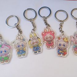 Labubu Acrylic Keychains New
