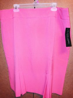(NEW)Black Label by Evan-Picone March Flamingo Suit Skirt Sz18 $30