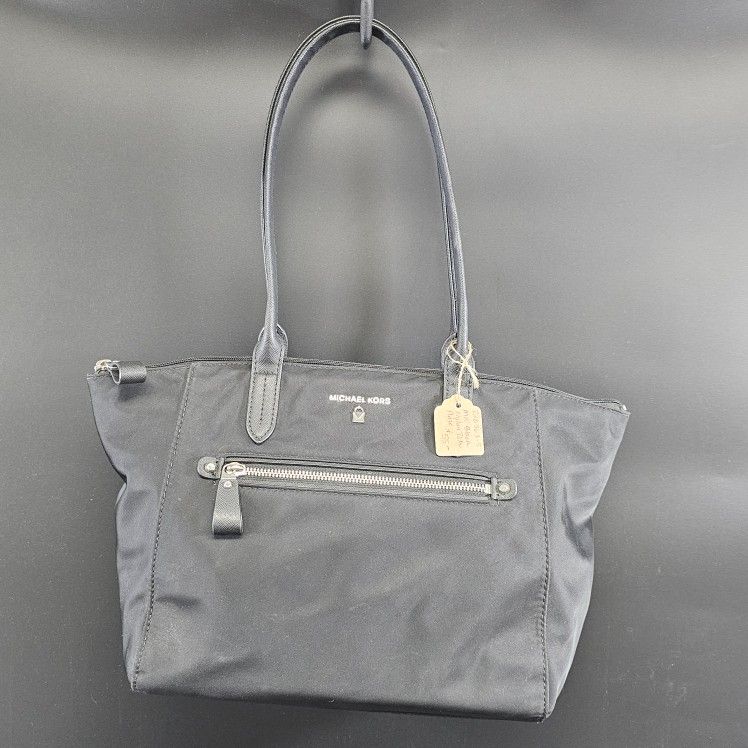 Michael Kors Black Nylon Tote Handbag