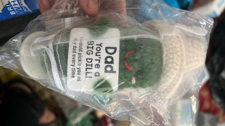 Dad You're a Big Dill Pickle Plush Toy