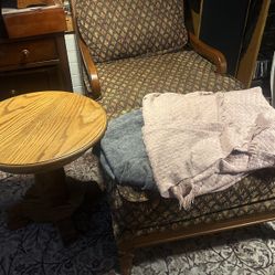 Sturdy Antique Lounge Chair 