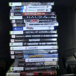 Xbox 360,Ps2,PS3 And Ps4 Games 