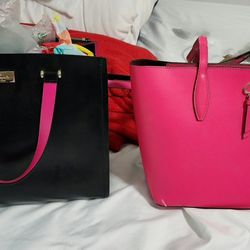 Brand New Kate Spade Purses Hot Pink And Black