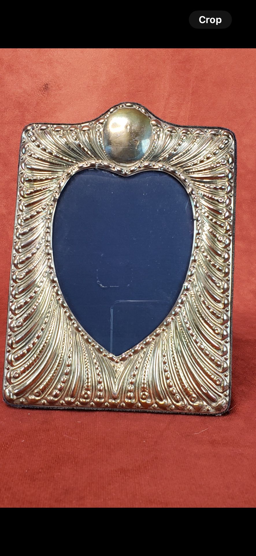 Vintage Silver Plated Frame with Heart Shape Inset