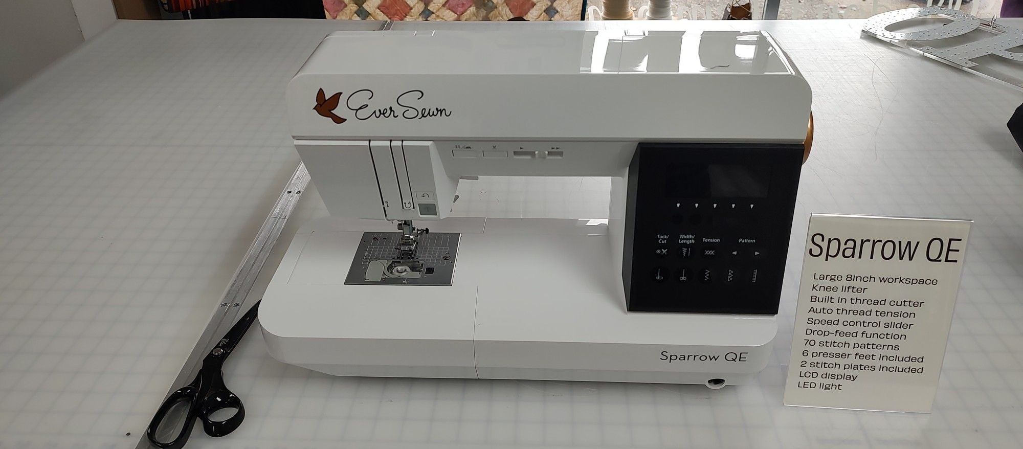 Floor model: EverSewn Sparrow QE Sewing Machine