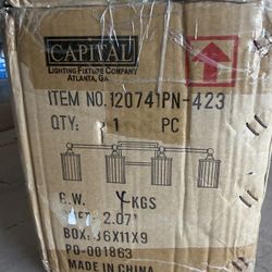 NEW Bathroom Vanity Light – CAPITAL Polished Nickel (4-Light) 