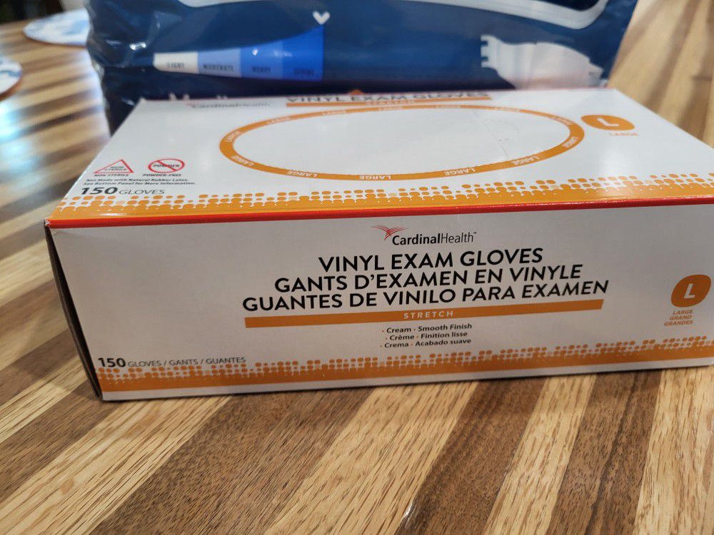 Vinyl Exam Gloves, Box of 150