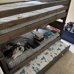 Full Twin Trundle Bunk Bed!