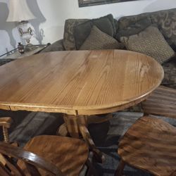 Oak Wood Table Of 6