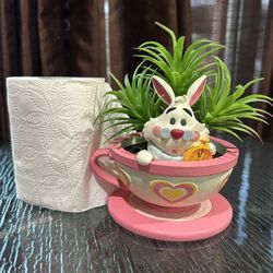 Disney Store White Rabbit Tea Cup Succulent Planter by Jerrod Maruyama