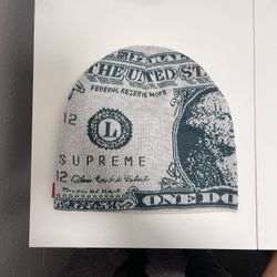 Supreme Dollar Bill Beanie