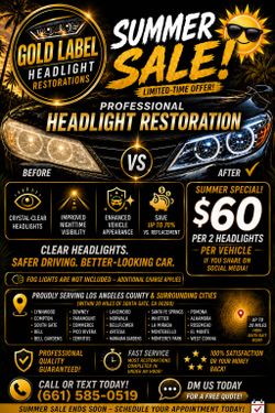 Gold Label Headlight Restoration