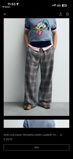 Zara X Disney Trousers