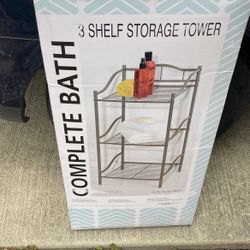 New In Box 3 Shelf Storage Tower Perfect For A Gift 
