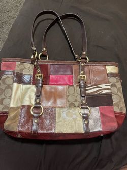 Coach patch work purse