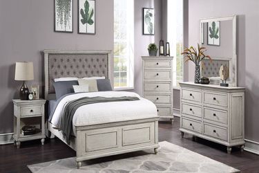 Amazing Deal! 3 PCs Bedroom Set, Queen bed, Dresser, Nightstand SKU#10f5473