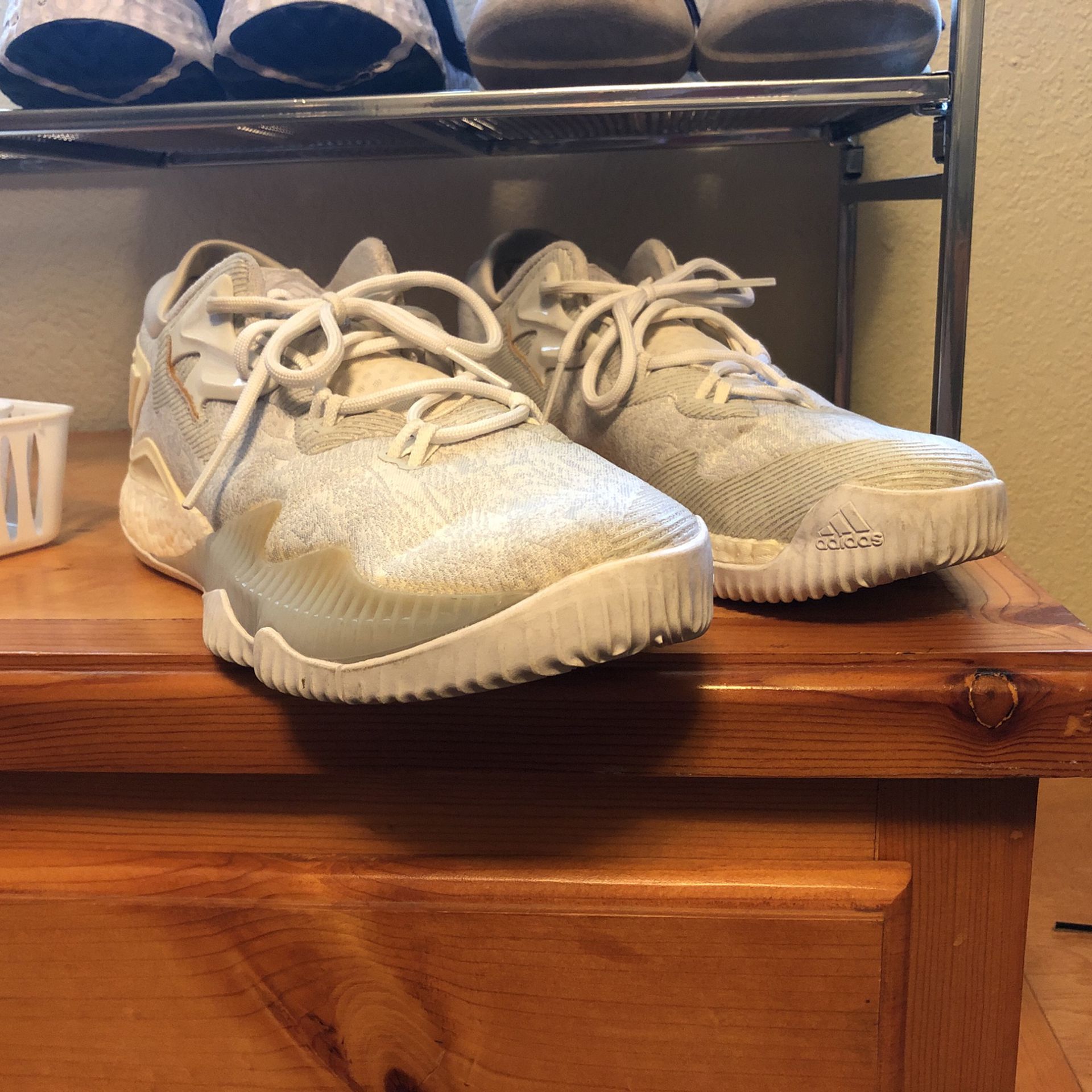 Size Adidas Crazylight Boost 2016 Triple White for Sale in Chino, CA - OfferUp