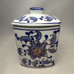 Vintage Chinese Porcelain Canister 