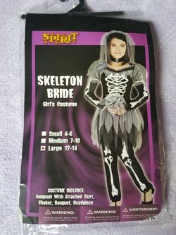 Costume skeleton bride size L
