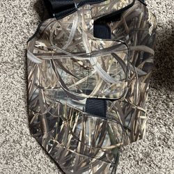 KEMIMOTO Large Dog Hunting Vest with Camo Neoprene 5 mm Thick