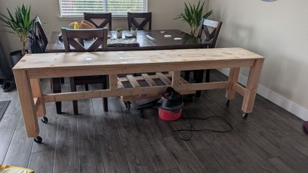 Sofa Table Bar on Wheels