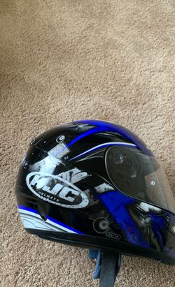 HJC helmet, size large, in good condition.