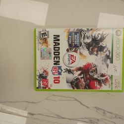 VIDEO GAME XBOX 360 Madden NFL 2010