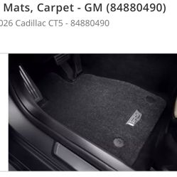 Cadillac CT5 Carpet Floor Mats (black)