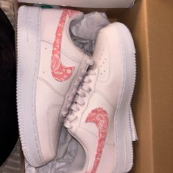 Nike Air Force 1 Low Pink Paisley Swoosh