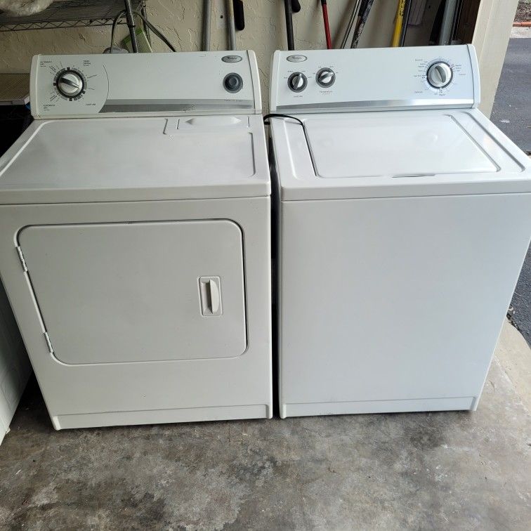 WHIRPOOL MATCHING Washer/Dryer Set😃😍BUY NOW & SAVE🏃🏼‍♀️🏃‍♂️45 Day Warr💯Works Great! OBO 