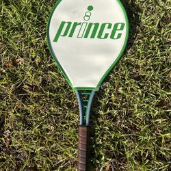 Classic Prince Tennis Racquet Aluminum Green/Silver And Brown(Cover Included)