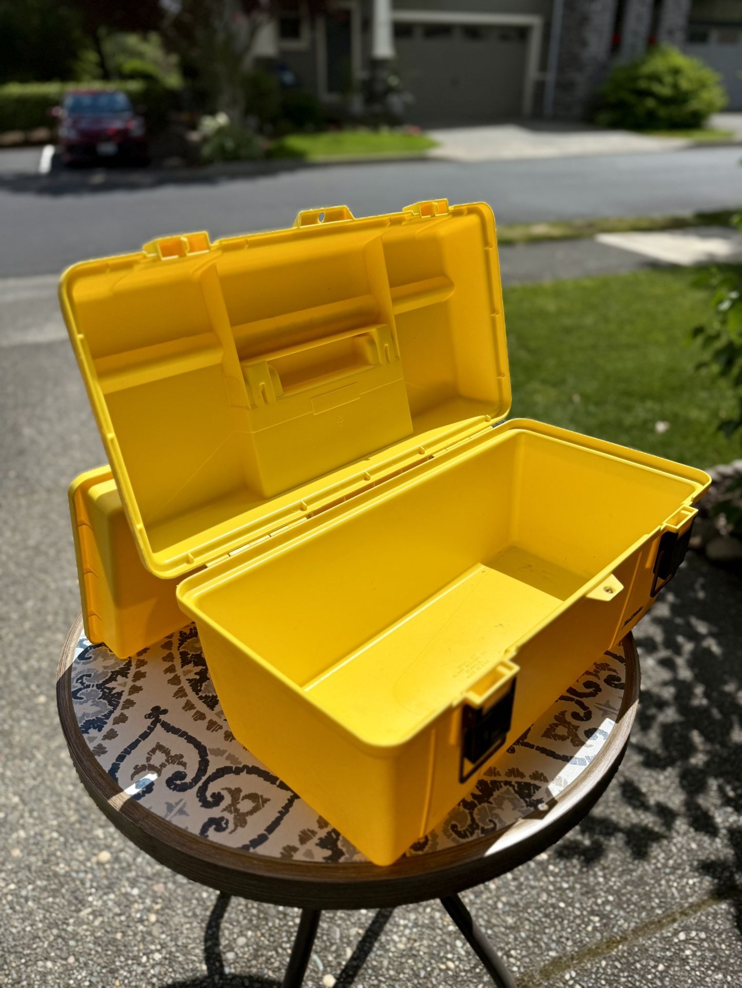 TrueValue Lightly Used Yellow Toolbox