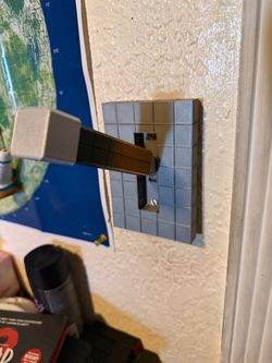 Brand new Minecraft theme light switch.   Plaque & lever.