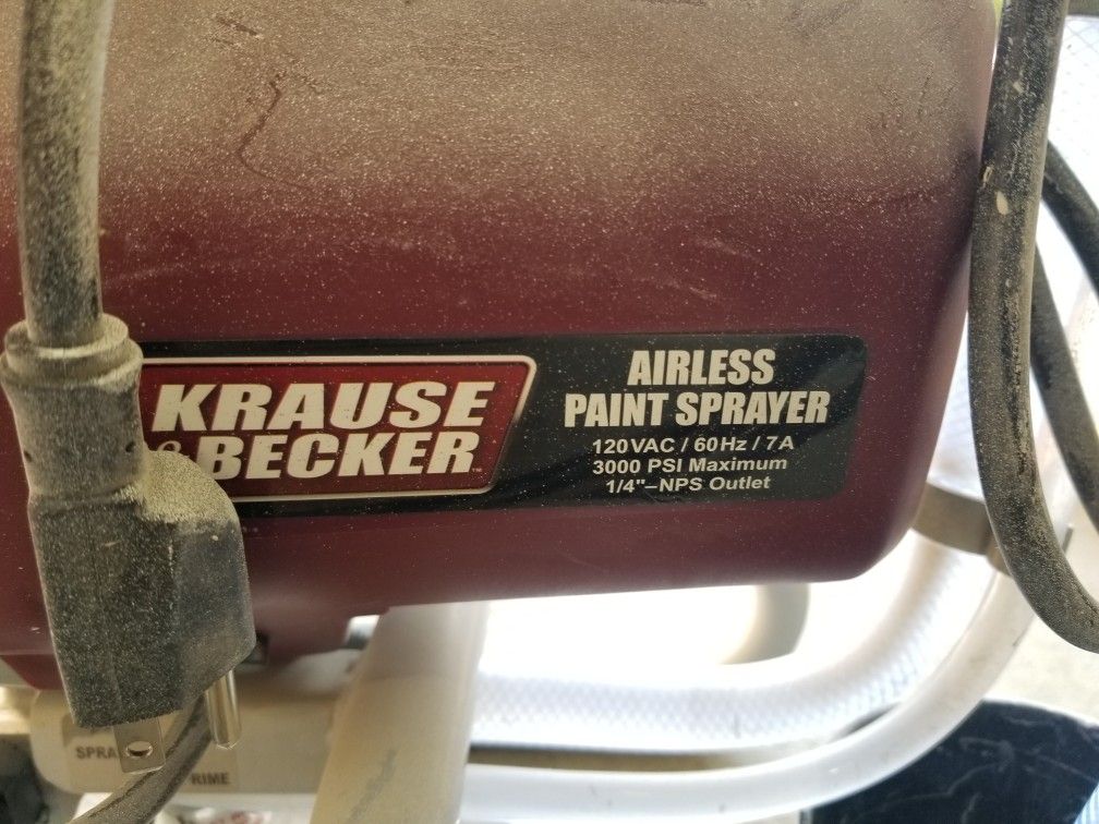 Airless paint sprayer Krause & Becker for Sale in Seattle, WA OfferUp